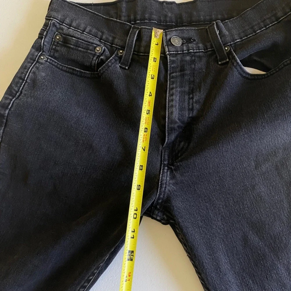 Levi's 511 Slim Fit Jeans Mens 32x30 Washed Black Denim